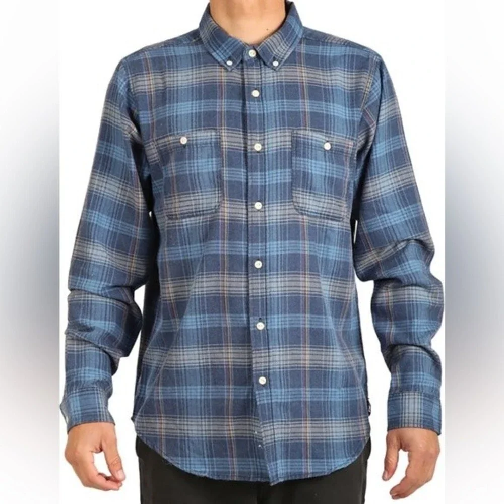 Ezekiel Men's NWT Dalton Plaid Flannel Style Long Sleeve Button Down Shirt M